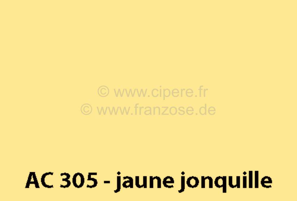 Renault - peinture en bombe 400ml, AC 305 - DS 58-59 Jaune Jonquille; conservation: 6 mois max.