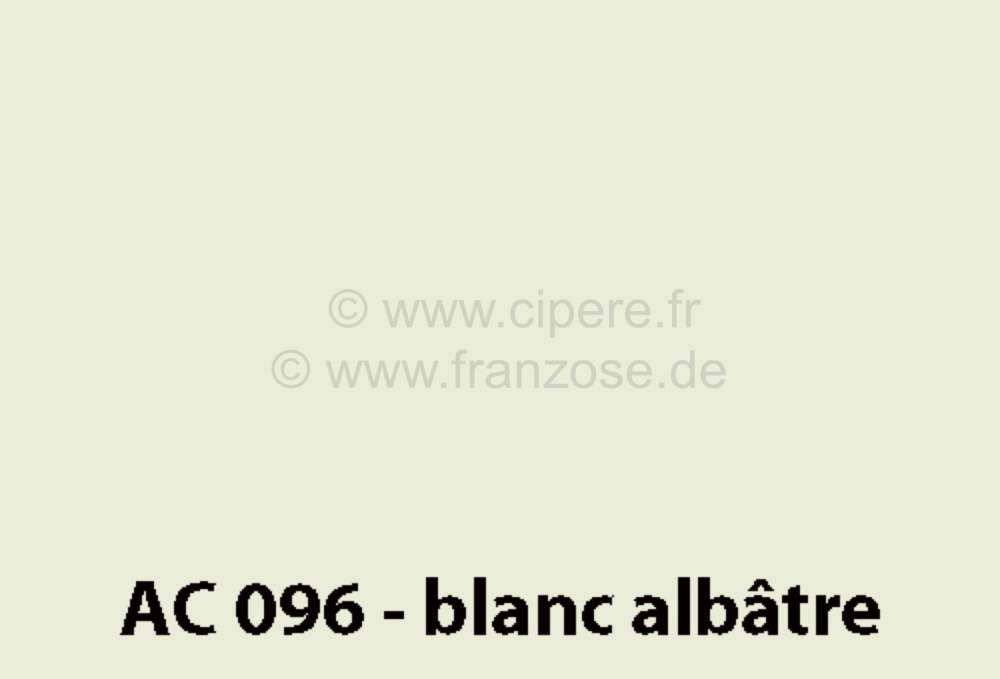 Citroen-DS-11CV-HY - laque 1000ml, AC 096 - DS 69 Blanc Albâtre, ajouter le durcisseur 20438 (2 x laque pour 1