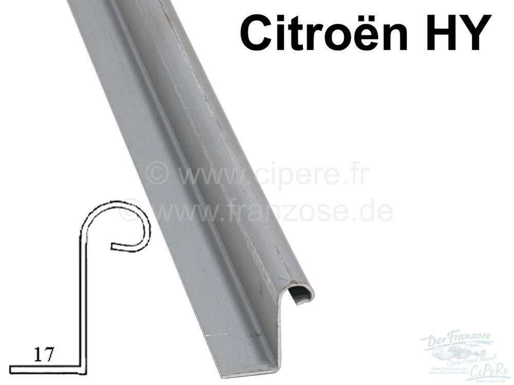 Citroen-DS-11CV-HY - rail de charnière (partie femelle), Citroën HY, charnière type Yoder pour portières, p