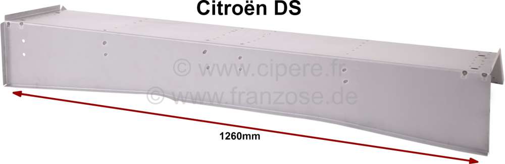 Citroen-2CV - plancher, Citroën DS, caisson sous les sièges avant, longueur 1260mm, n° d'origine DS74