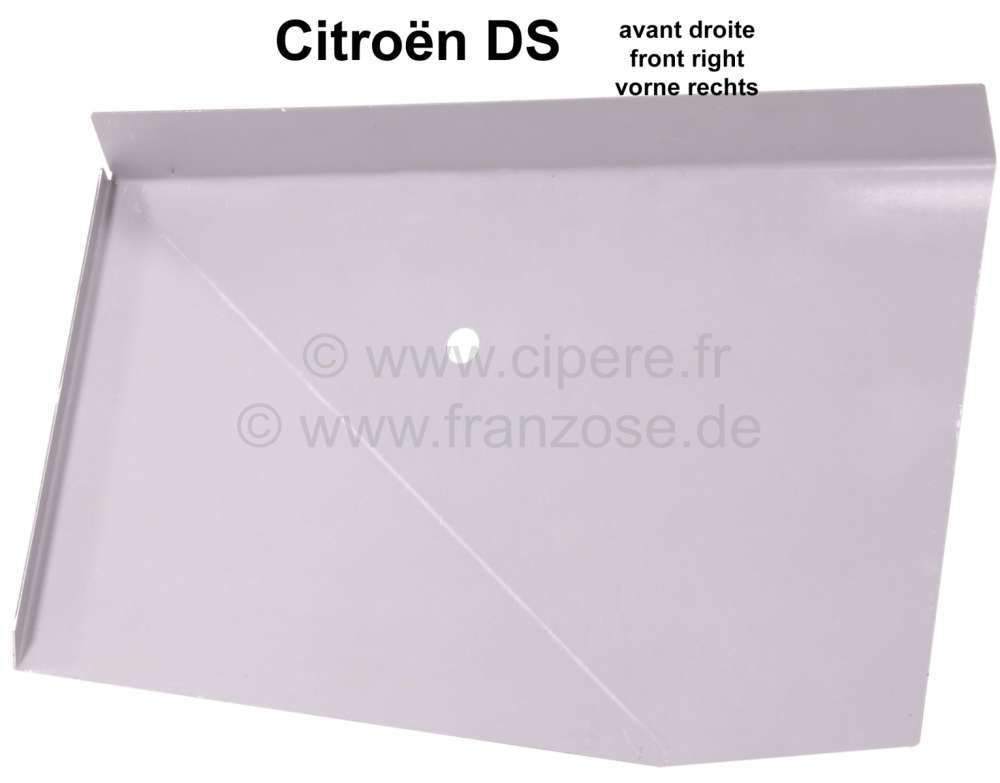 Citroen-2CV - plancher, Citroën DS, plancher avant droit, refabrication