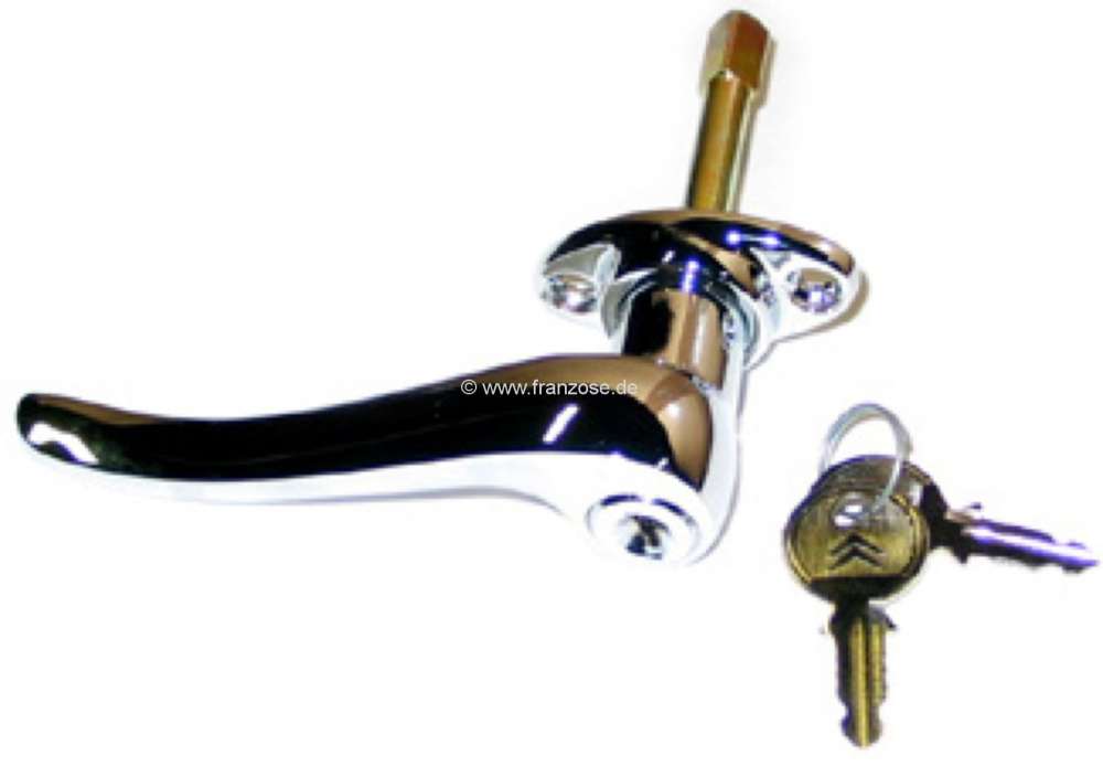 Alle - poignée de porte ext., avant droite, fermture à clé,  Traction - 11cv et 15cv, avec son