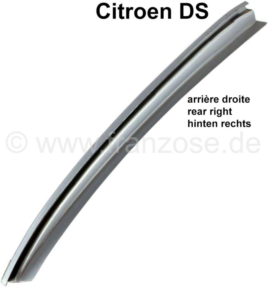 Citroen-DS-11CV-HY - rail porte-joint latéral de coffre droite, Citroën DS