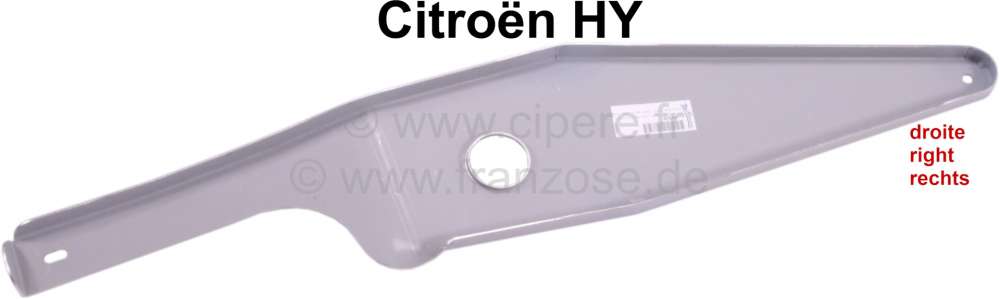 Alle - renfort droit sous la cabine, Citroën HY, raccord entre le longeron horizontal du chassis
