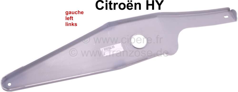 Renault - renfort gauche sous la cabine, Citroën HY, raccord entre le longeron horizontal du chassi