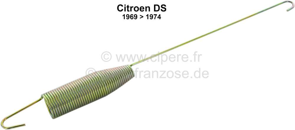 Citroen-DS-11CV-HY - ressort de tirant de porte arrière, Citroën DS de 1969 à 1974, bichromaté jaune, l'uni
