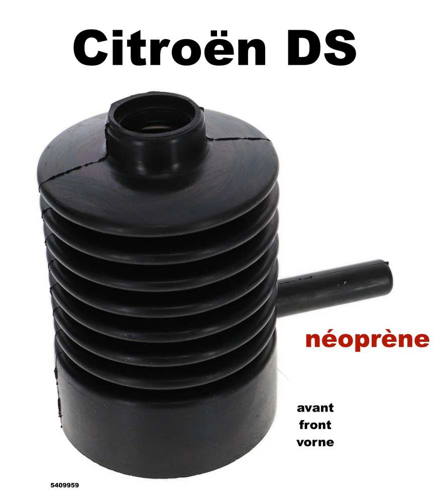 Alle - cafetière avant, Citroën DS, soufflet sous le cylindre de suspension, refabrication en c