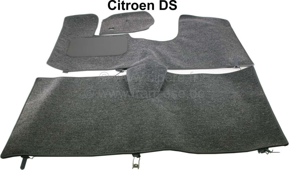 Alle - jeu de tapis de sol, Citroën DS à partir de 1961, pédale de frein champignon (DS confor