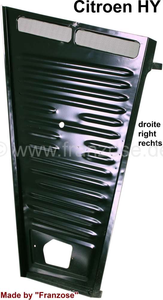 Citroen-DS-11CV-HY - tôle latérale de nez (aile auvent) avant droite, Citroën HY, n° d'origine H82271A