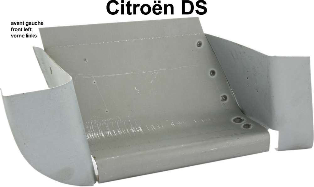 Citroen-DS-11CV-HY - tôle de réparation d'aile avant gauche, DS, caisson derrière roue avant