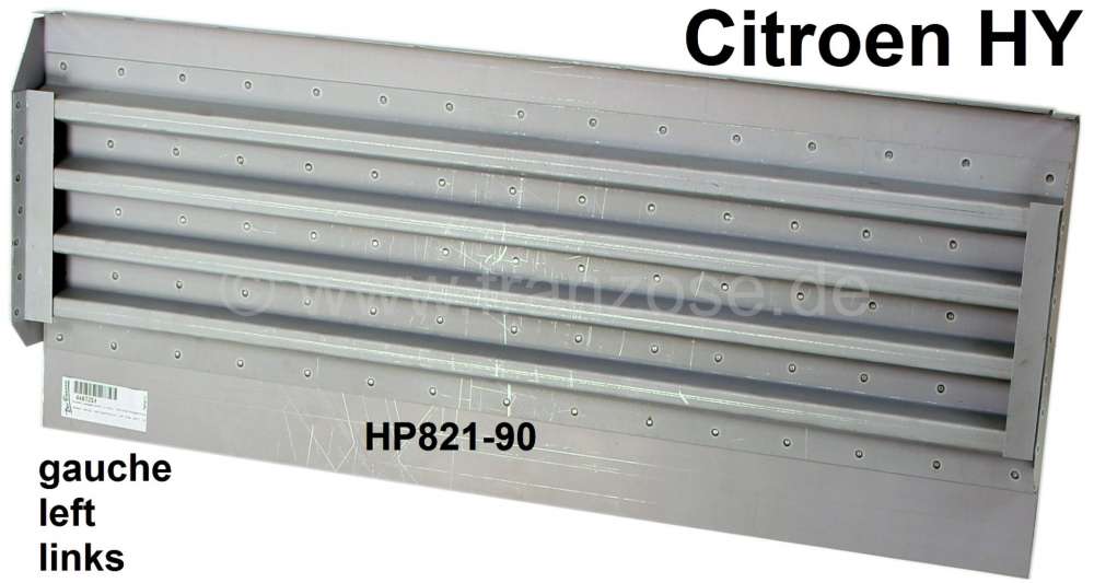 Citroen-DS-11CV-HY - tôle de réparation horizontale, Citroën HY, côté gauche derrière la cabine, n° d'or