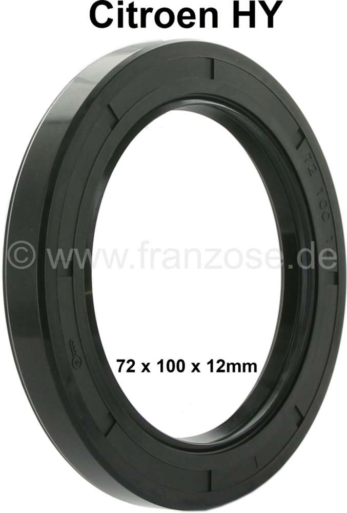 Citroen-DS-11CV-HY - bague d'étanchéité de roulement ext. de bras de suspension, Citroën HY, dimensions: 72