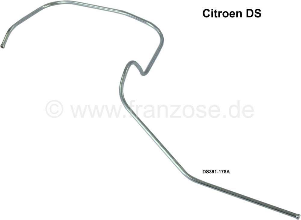 Citroen-DS-11CV-HY - tube de retour, Citroën DS, raccord du cylindre de suspension avant droit au raccord de d
