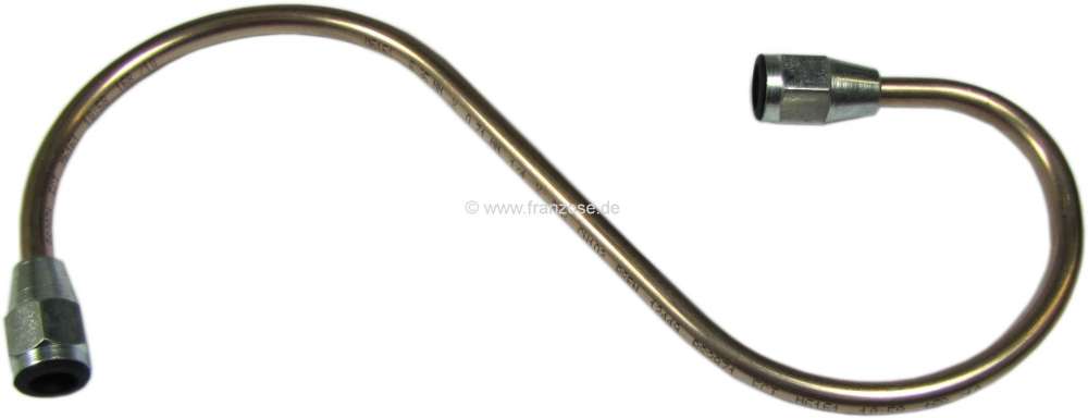 Citroen-2CV - tube de frein, Citroën HY de 01.1956 à 09.1963, du maître-cylindre au  flexible gauche,