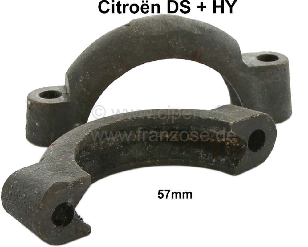 Citroen-DS-11CV-HY - collier d'échappement, Citroën DS jusque 1965 et HY, entre tubulure 4 en 1 et descente d