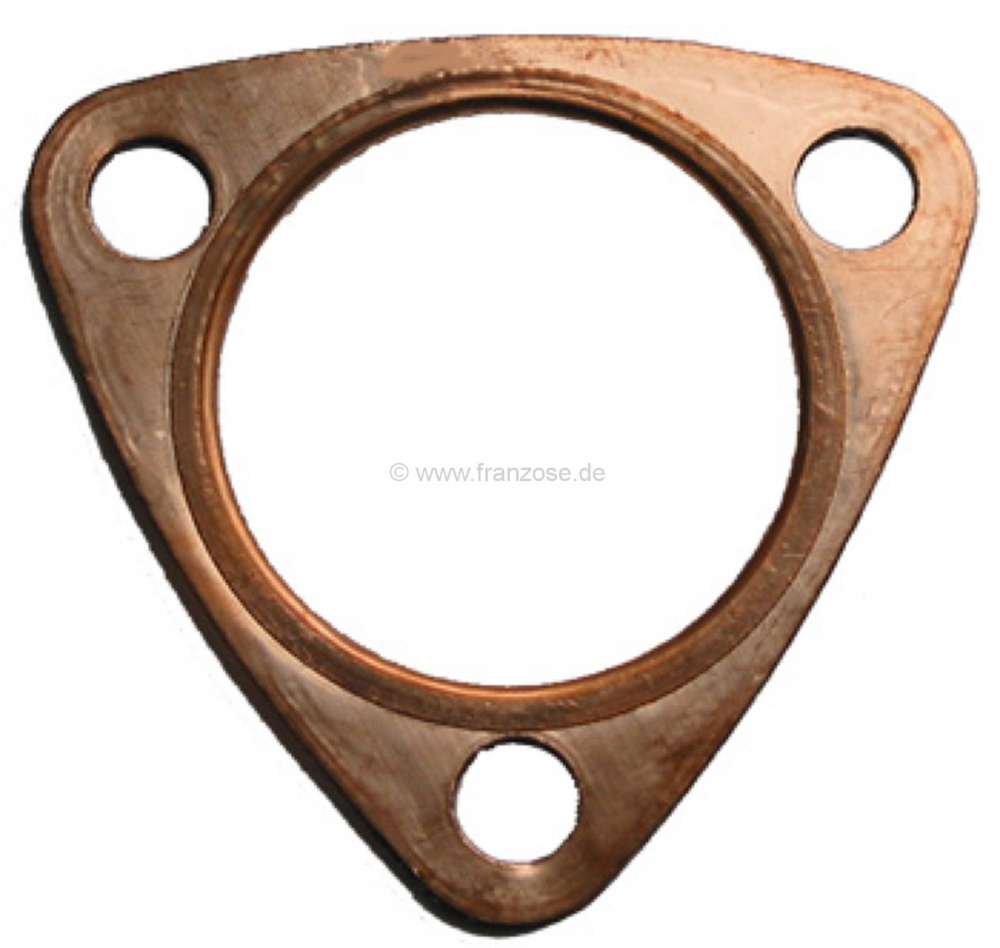 Citroen-DS-11CV-HY - joint de tubulure au tube de descente (triangulaire), Traction 15cv, diamètre int. 50mm, 