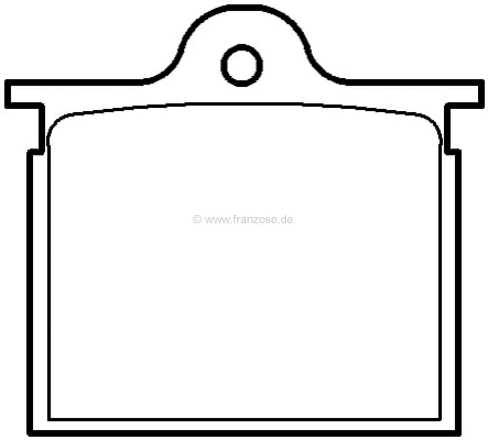 Sonstige-Citroen - plaquettes de frein, Citroën GS 1,0 - 1ère série jusque 02.1973, arrière, pièce d'ori