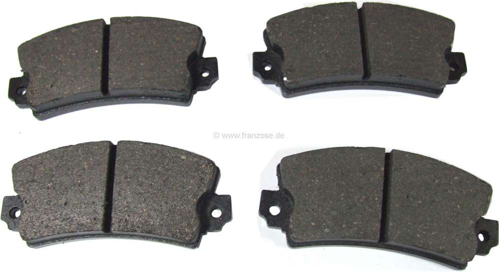 Renault - plaquettes de frein, Renault 4L, R5, R16, A310, A110S, Citroën Visa, LNA, Bendix, hauteur