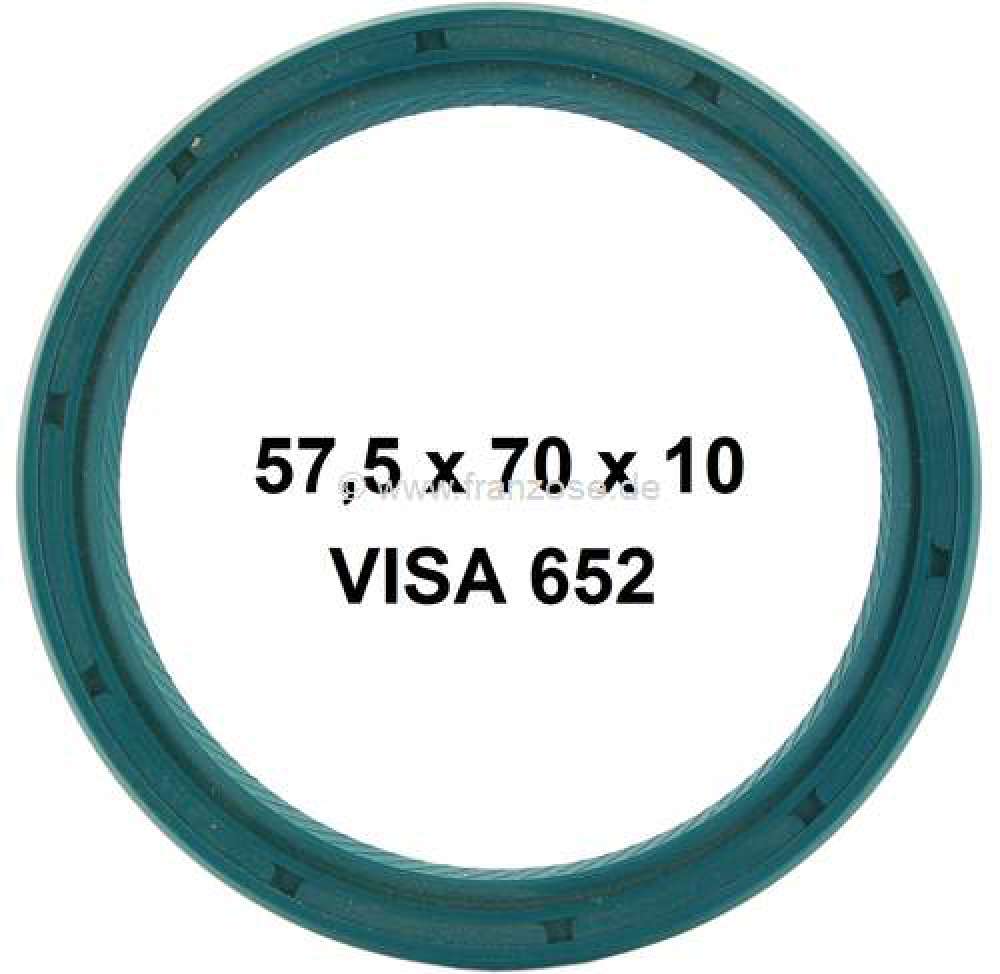 Sonstige-Citroen - bague d'étanchéité vilebrequin arrière pour Visa 652cm³. dimensions: 57,5x70x10mm. Ma