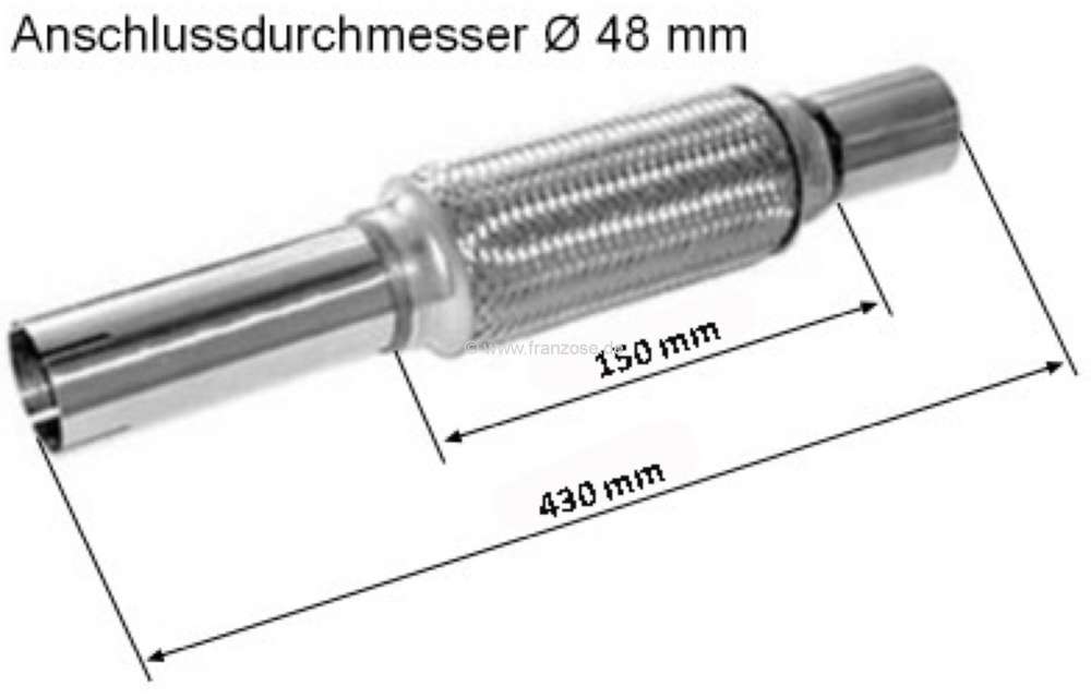 Sonstige-Citroen - flexible d'échappement CX 2,5l. toutes sauf turbo, n° d'origine 95636322