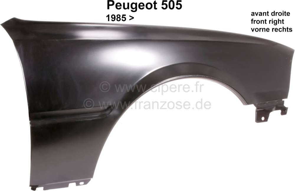 Peugeot - aile avant droite, Peugeot 505 à partir de 1985, n° d'origine 784177