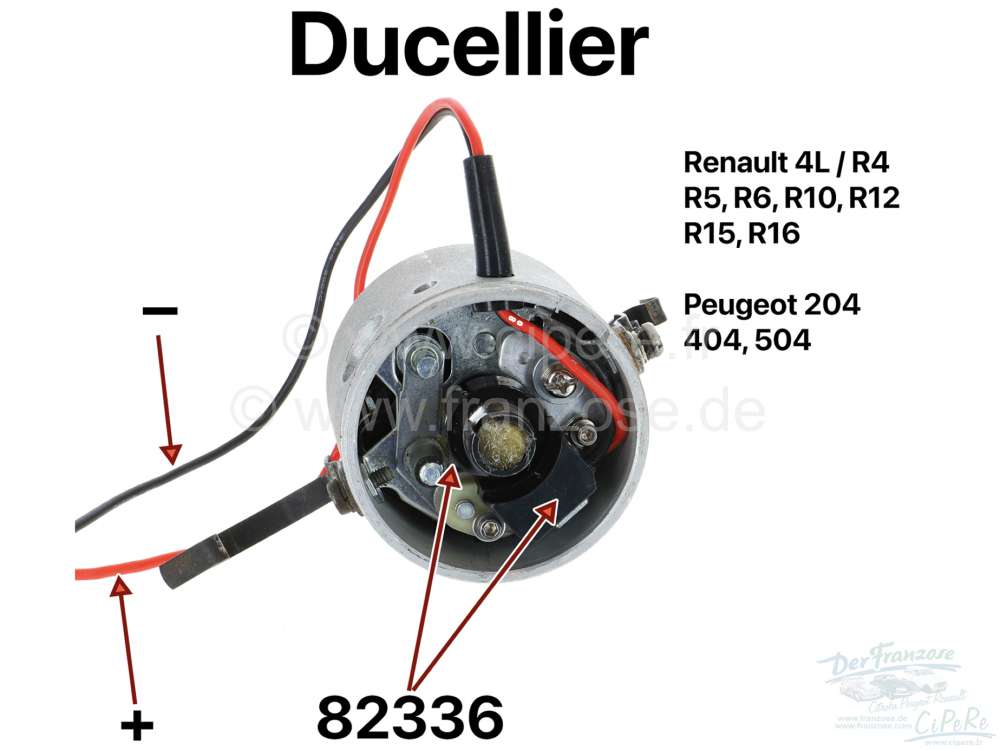 Renault - module pour allumage Ducellier à rupteurs D304 : kit de transformation à effet de Hall. 