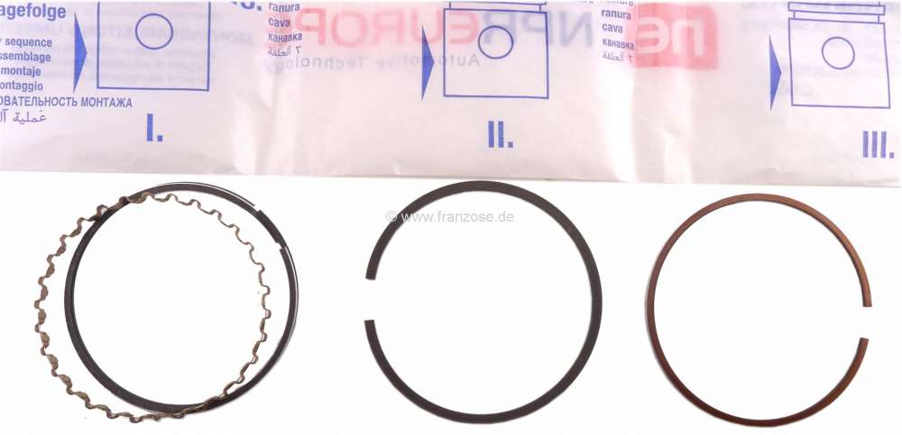 Alle - segmentation pour un piston, Simca 1000, 1100, Rally 2+3, Matra Bagheera, 1307, 1308, 1508