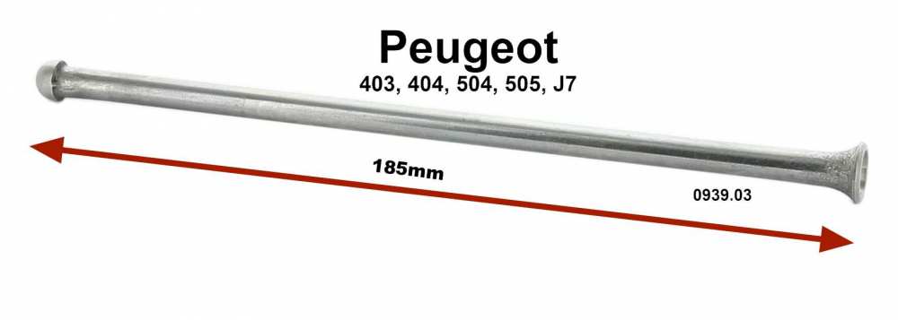 Alle - tige de culbuteur côté admission, Peugeot 403, 404, 504 moteurs 1,4/1,5/1,6/1,6i/1,8l., 