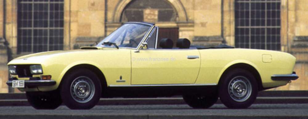 Citroen-DS-11CV-HY - capote bordeaux Sonnenland, Peugeot 504, avec  lunette arrière teintée vert, Made in Ger