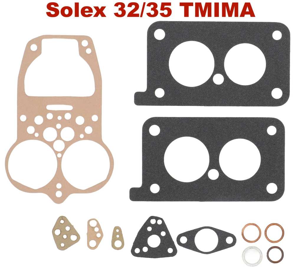 Alle - pochette d'étanchéité de carburateur Solex 32/35 TMIMA, Peugeot 504 GL/GR, Peugeot 505 