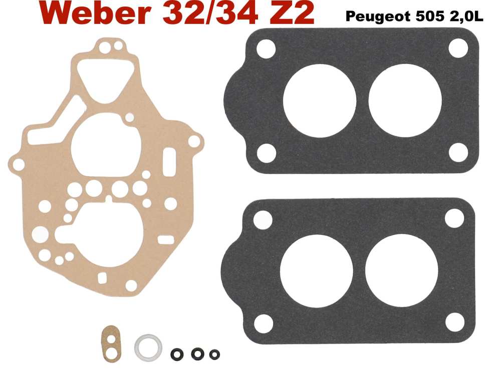 Alle - pochette d'étanchéité de carburateur Weber 32/34 Z2, Peugeot 505 GL,GR,SR 2,0