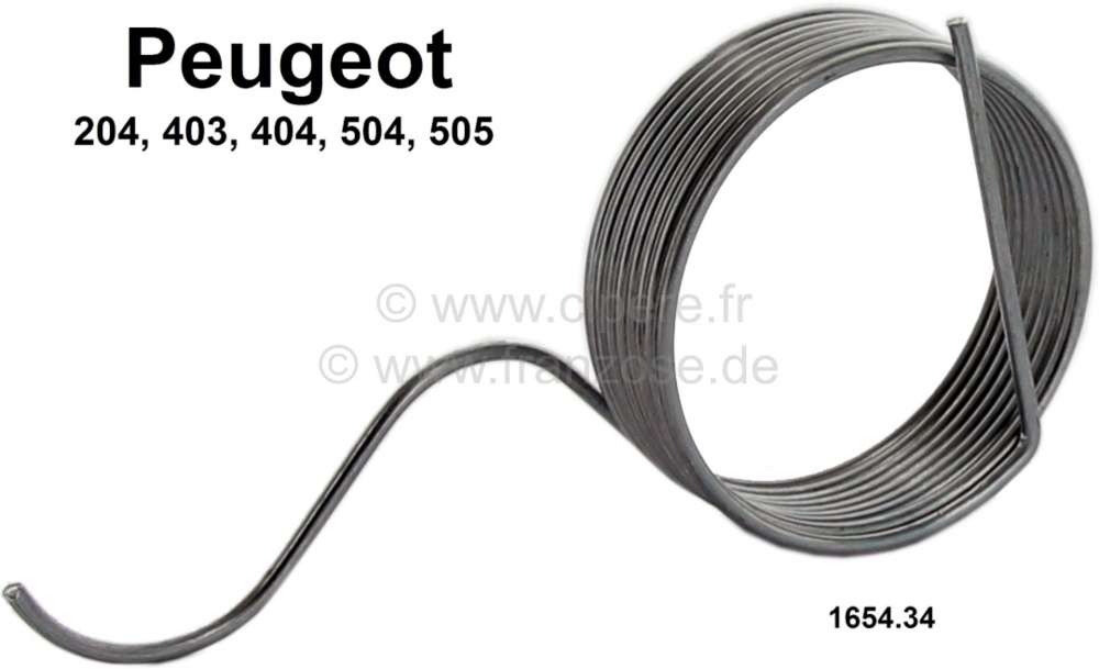 Peugeot - ressort de câble d'accélérateur, Peugeot 403,204,404,504 tous moteurs, gros ressort au 