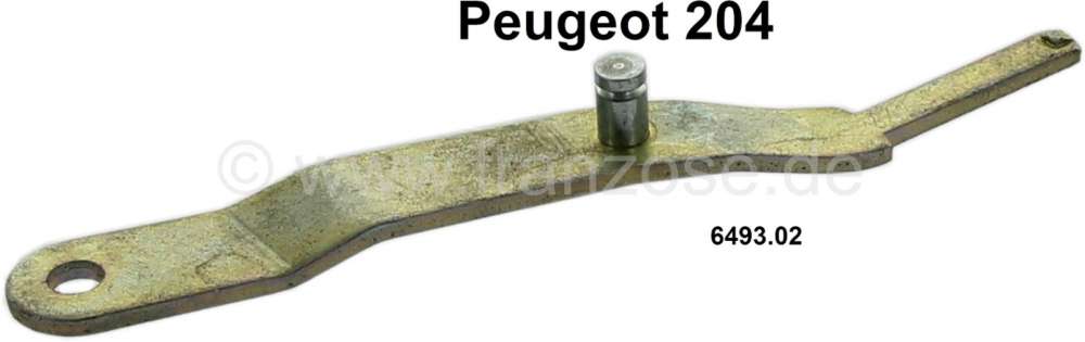 Peugeot - commande de chauffage, Peugeot 204, levier de commande de chauffage et aération, pièce d