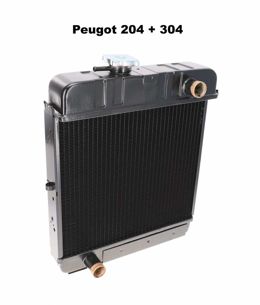Alle - P 204/304, radiateur Peugeot 204, Peugeot 304, tous les modèles. 325x358x35mm. Or. N° 13