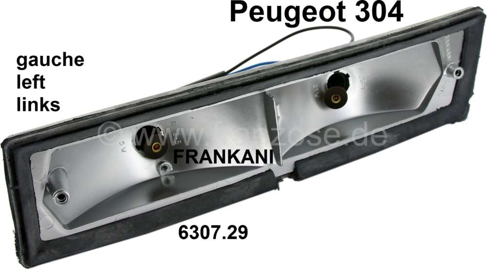 Peugeot - clignotant, Peugeot 304, porte-ampoule de clignotant avant gauche de marque FRANKANI, piè