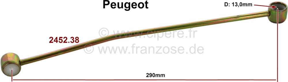 Alle - kit de réparation de commande de vitesses, Peugeot, bielette pour rotule de diamètre 13,