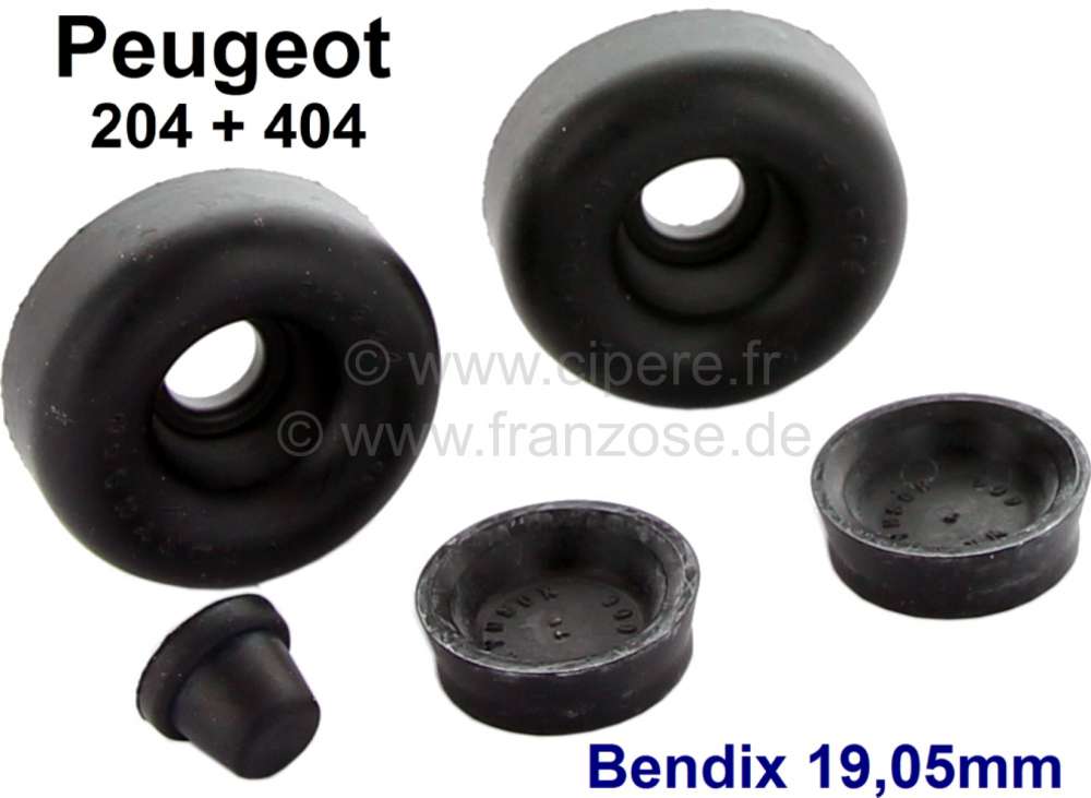 Peugeot - kit de réparation de cylindre de roue arrière, Peugeot 204, 404 à partir de changement 