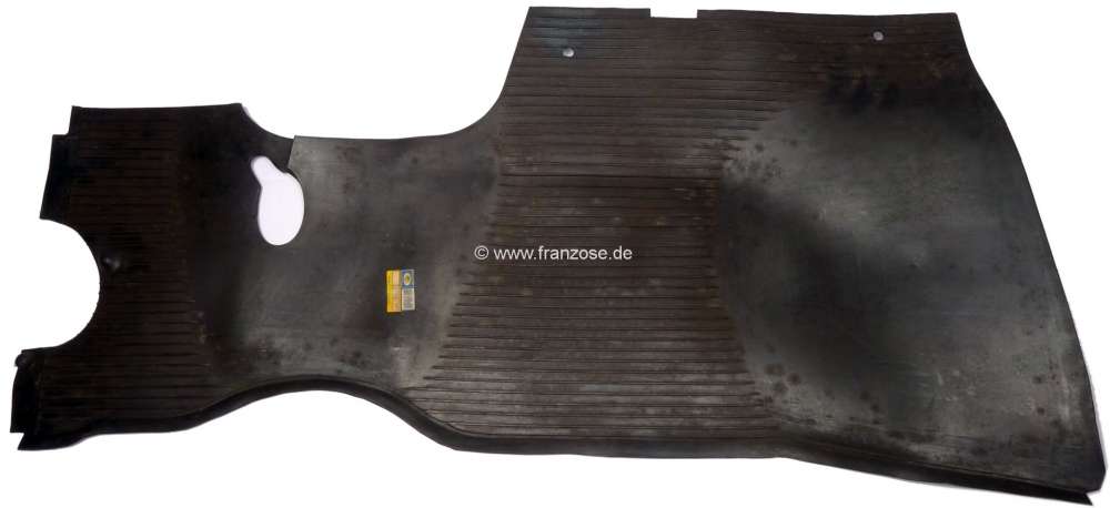 Peugeot - tapis caoutchouc avant à droite de la colonne de direction sur tablier, Peugeot 204 toute