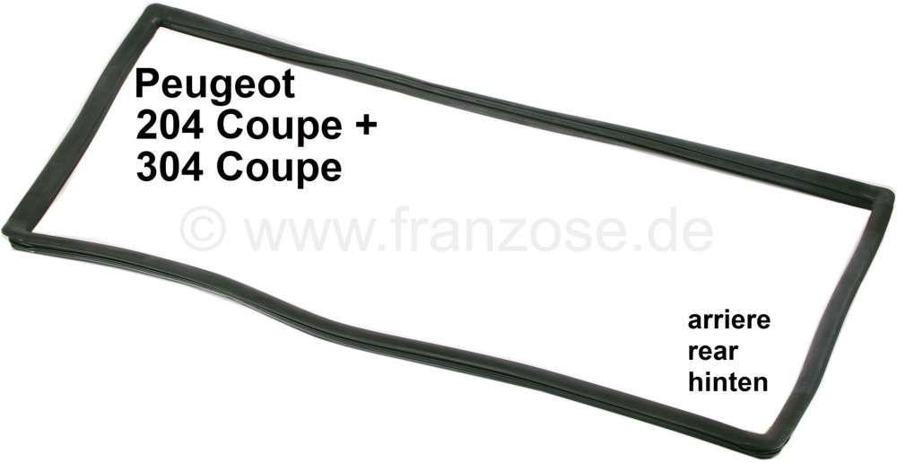 Alle - joint de lunette arrière, Peugeot 204 coupé et 304 coupé
