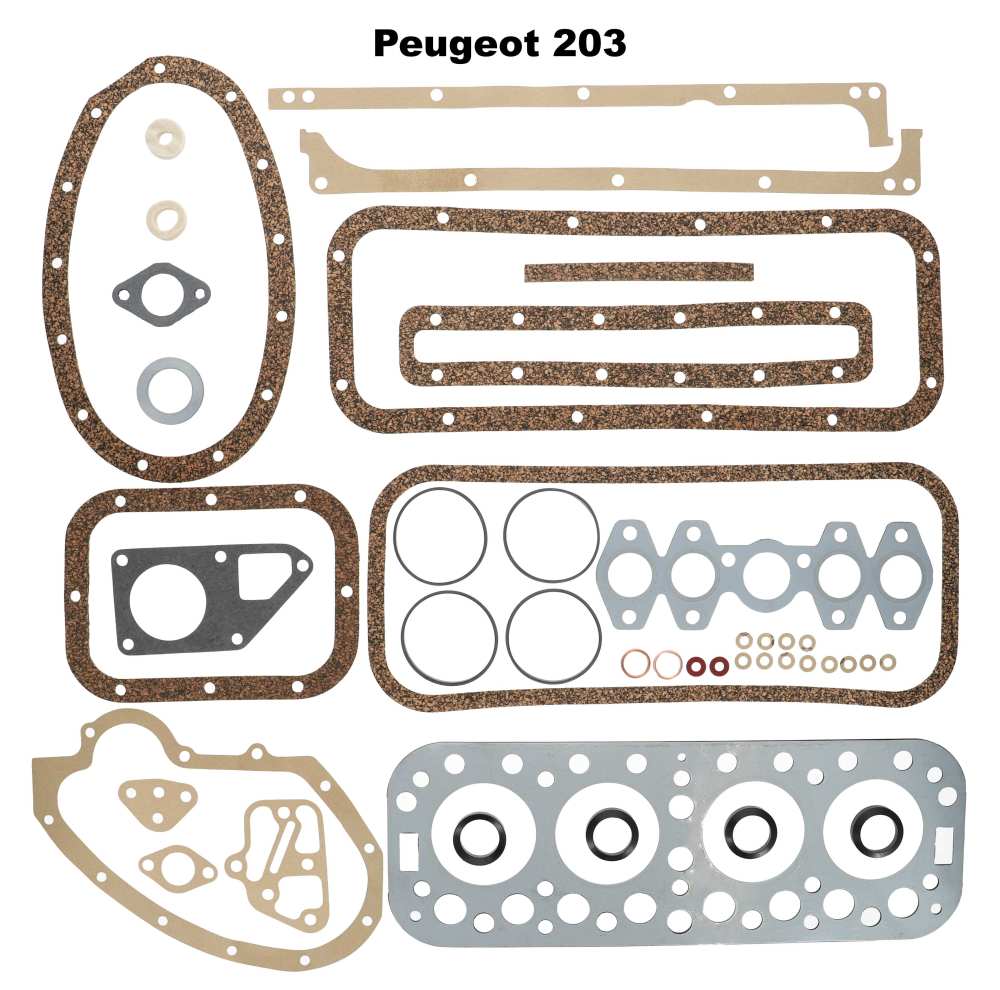Peugeot - pochette moteur, Peugeot 203 après 1948, avec joint de culasse