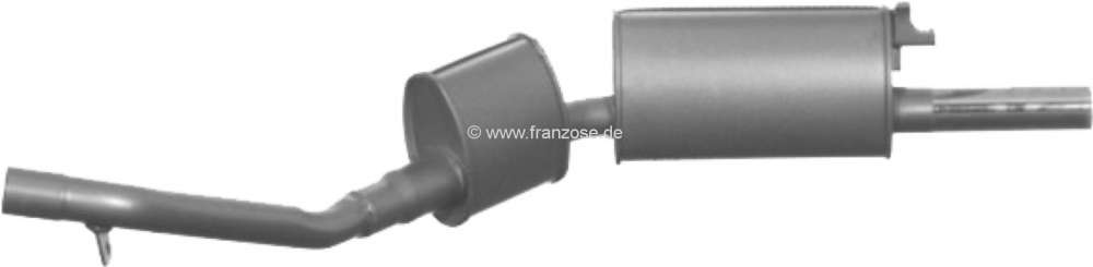 Citroen-DS-11CV-HY - silencieux arrière, Peugeot 505 2,3l. Turbo Diesel de 09.1980 à 06.1986, n° d'origine 1