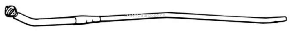 Peugeot - tube d'échappement avant, Peugeot 205 1,4, moteur XW7 de 02.1983 à 07.1985, jusque n° 5
