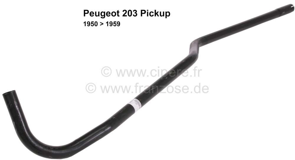 Peugeot - tube d'échappement milieu (deuxième tube), Peugeot 203 pick-up de 1950 à 1959