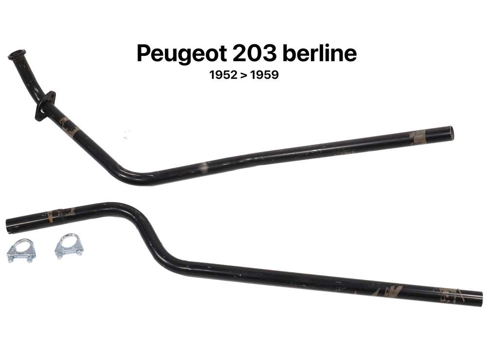 Peugeot - tube d'échappement avant (premier tube), Peugeot 203 berline de 1952 à 1959