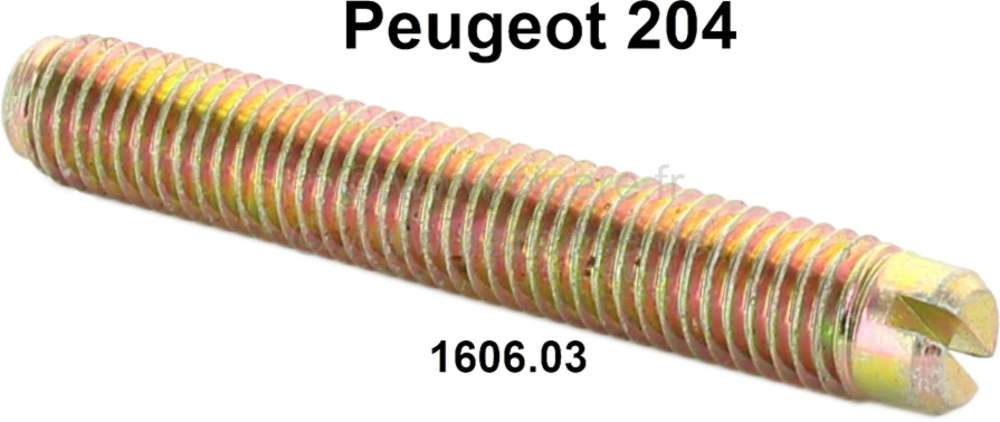 Alle - axe de pédale d'accélérateur, Peugeot 204 jusque salon 1969, dimensions : 10 x 62mm, n