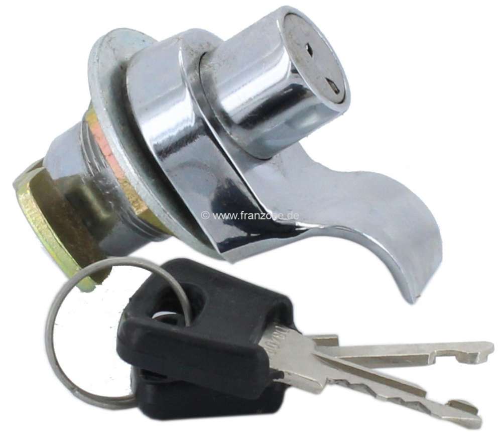 Peugeot - serrure de coffre, Peugeot 204 berline à partir de 1966, pièce d'origine de marque Neima