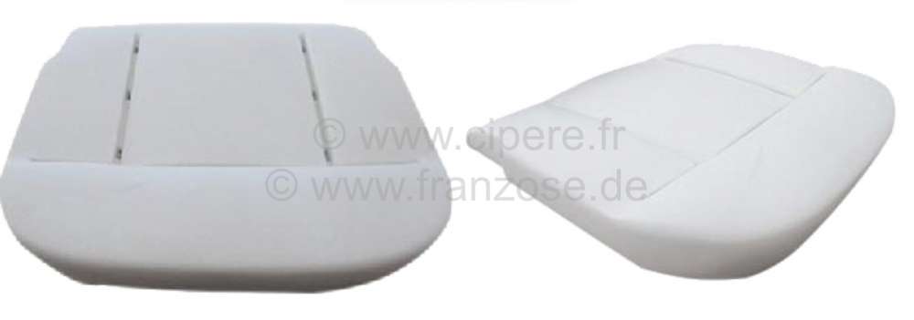Renault - mousse pour assise de siège, Peugeot 404 cabriolet et coupé, l'unité