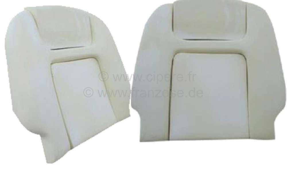 Renault - mousse pour dossier de siège, Peugeot 504 cabriolet et coupé, ensemble de 3 mousses pour