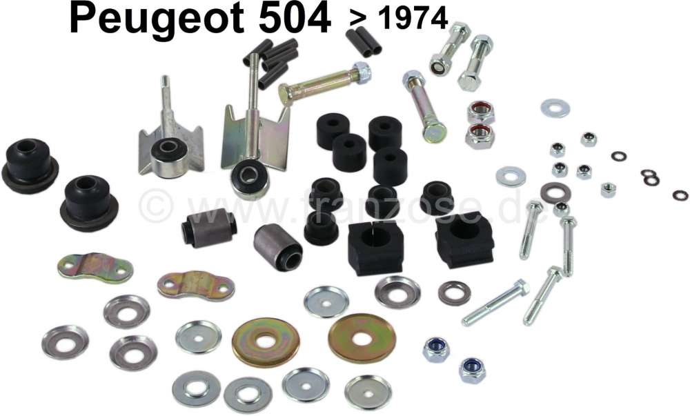 Alle - kit de réparation d'essieu avant (pour les 2 côtés), Peugeot 504 berlines, coupés et c