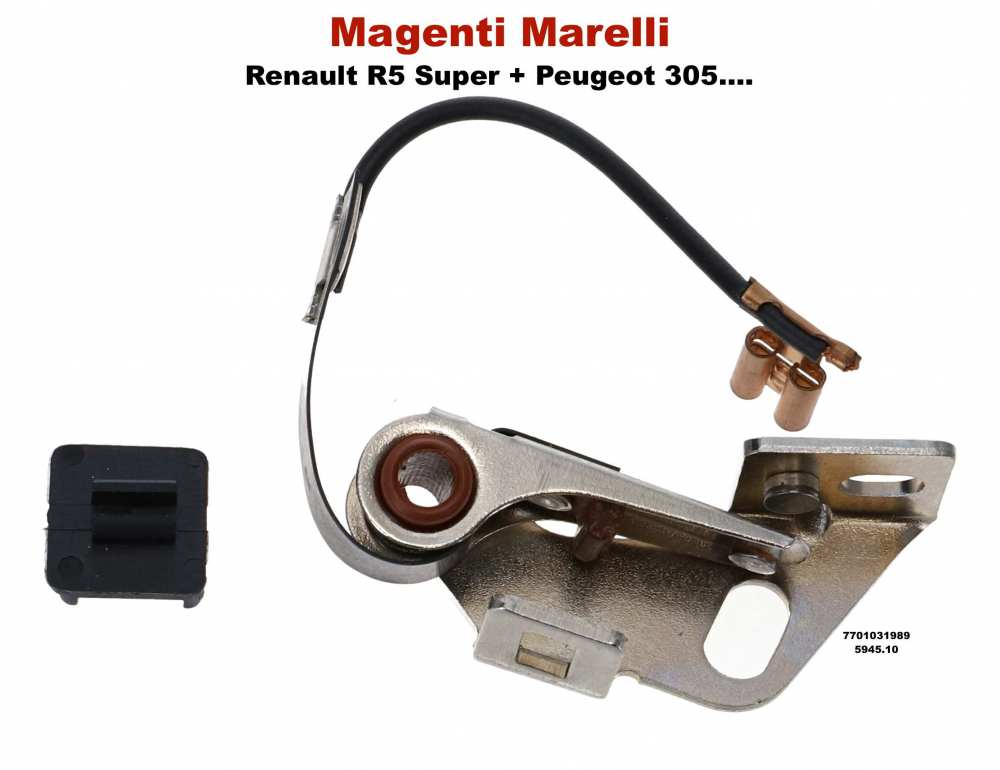 Sonstige-Citroen - rupteur Magneti Marelli, Peugeot 305, Renault R5 Super, n° d'origine  594510